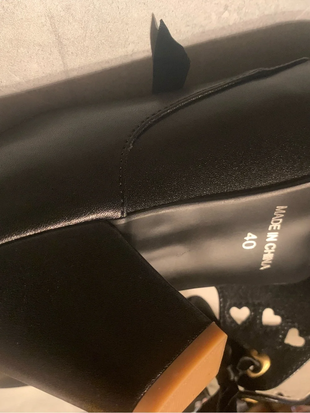 Girls Black Mary Jane Ribbon Shoes